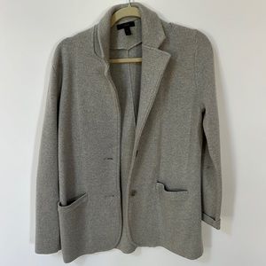 J Crew gray sweater jacket